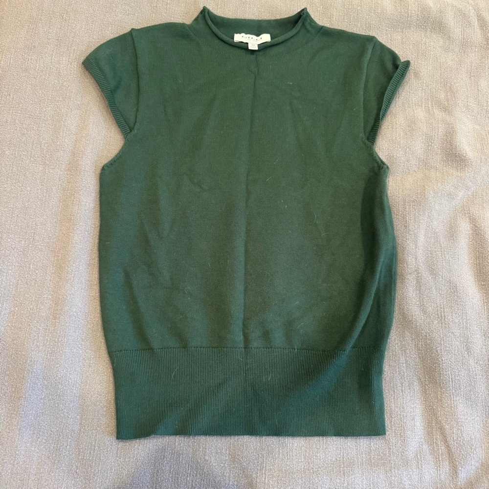Green Sleeveless Women's Sweater